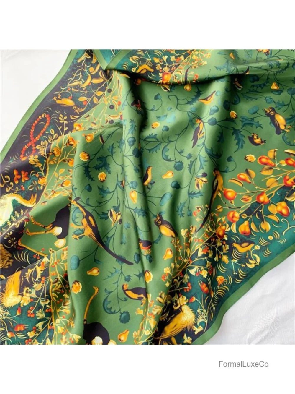 Lightweight Long Floral Scarf Shawl Wrap Satin Evening Pashmina